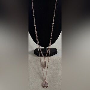 Elegant Rose Gold Layered Necklace